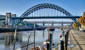 An image of the River Tyne in Newcastle with the Tyne Bridge in the background. Photo by Ian Ward.